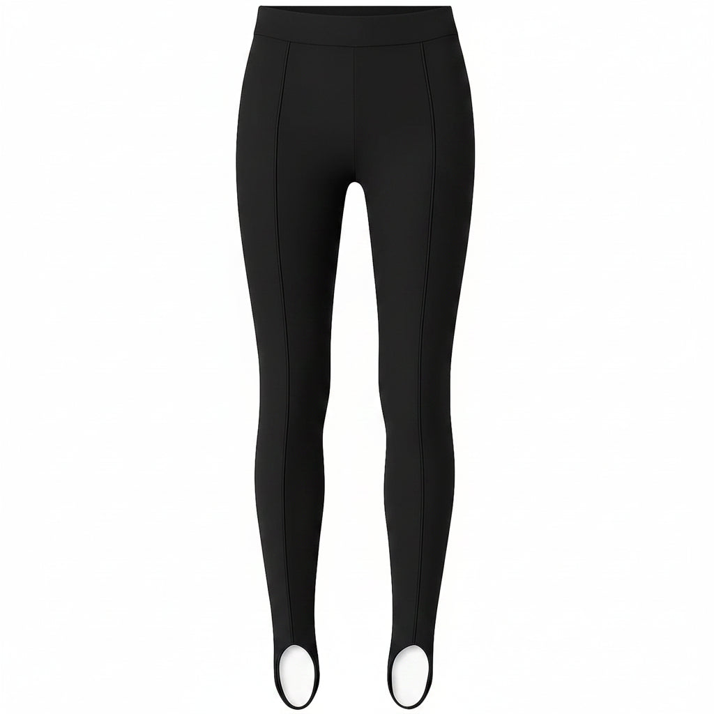 LUKAVA Women's Stirrup Leggings XS-S-M Black